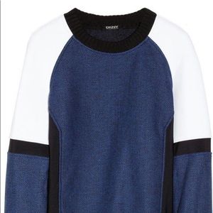 NWT❗️DKNY Blue Icon Pullover With Neoprene Inserts